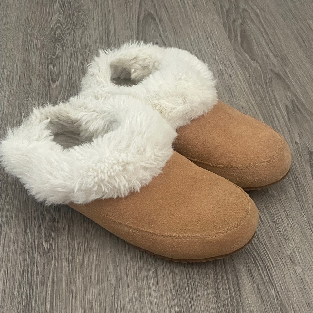 Sorel Go Coffee Run Tan Slippers Size 7 EU38